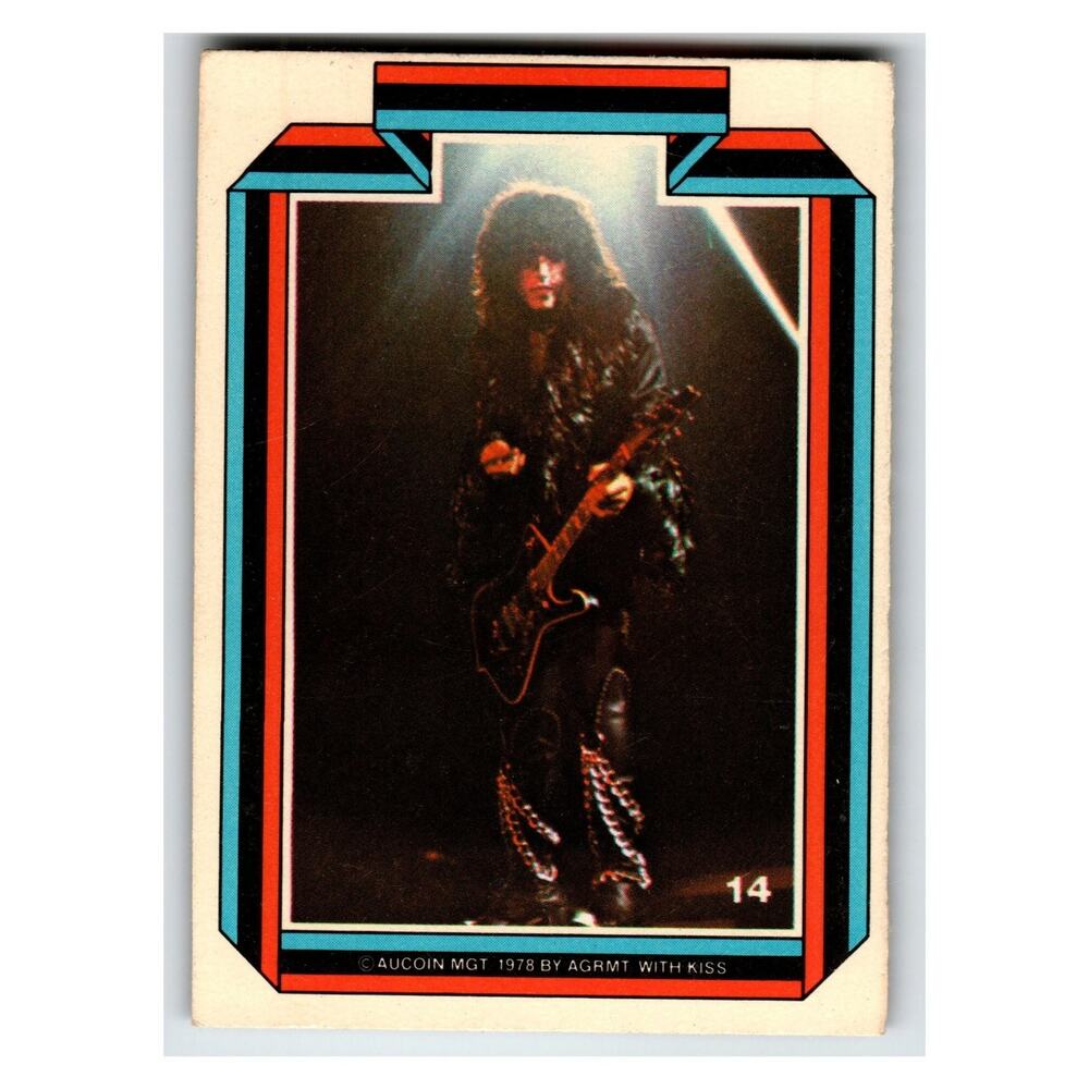 Donruss Kiss Paul Stanley 1978 Music Card #14 Vintage